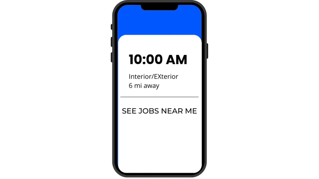 Cell Phone With Detailing Lead on display