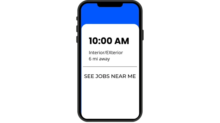 Cell Phone With Detailing Lead on display