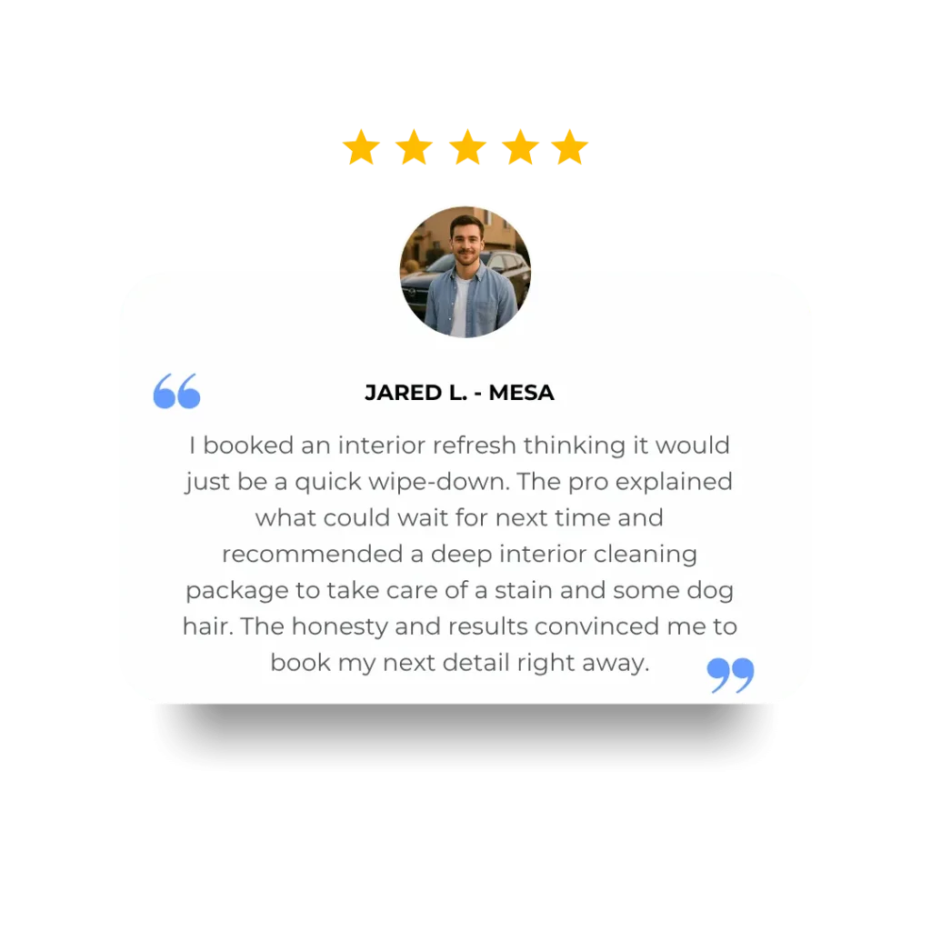 Customer profile — Jared, Mesa, Buffr Interior Refresh